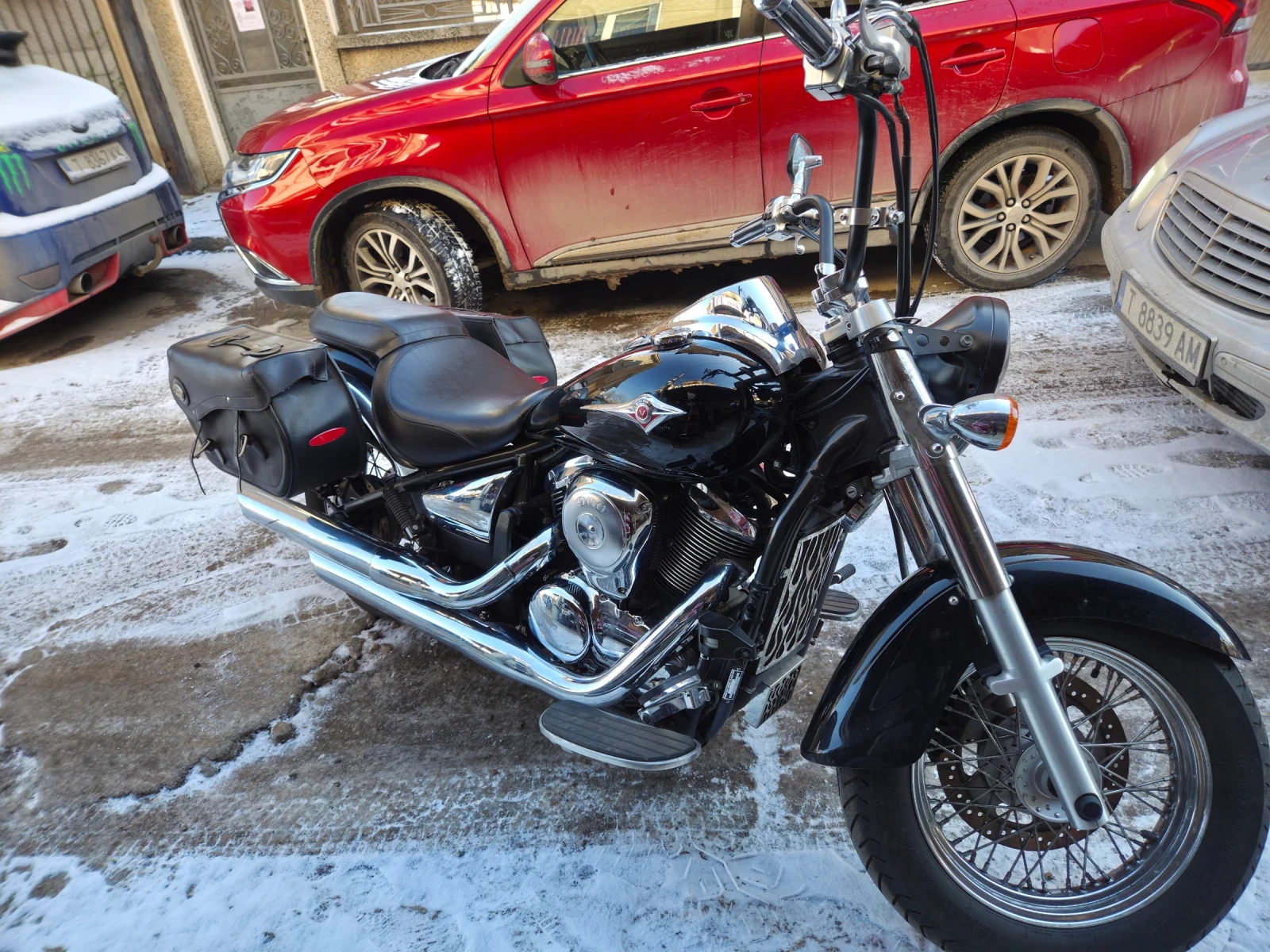 Kawasaki Vn Кавазаки Vn900 Швейцария с платено мито и ддс, снимка 1