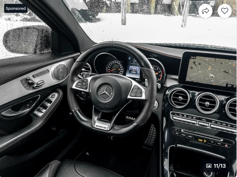 Mercedes-Benz C 43 AMG 4MATIC* BURMESTER* LANE* ASSIST* 360КАМЕРА* , снимка 6 - Автомобили и джипове - 52791276