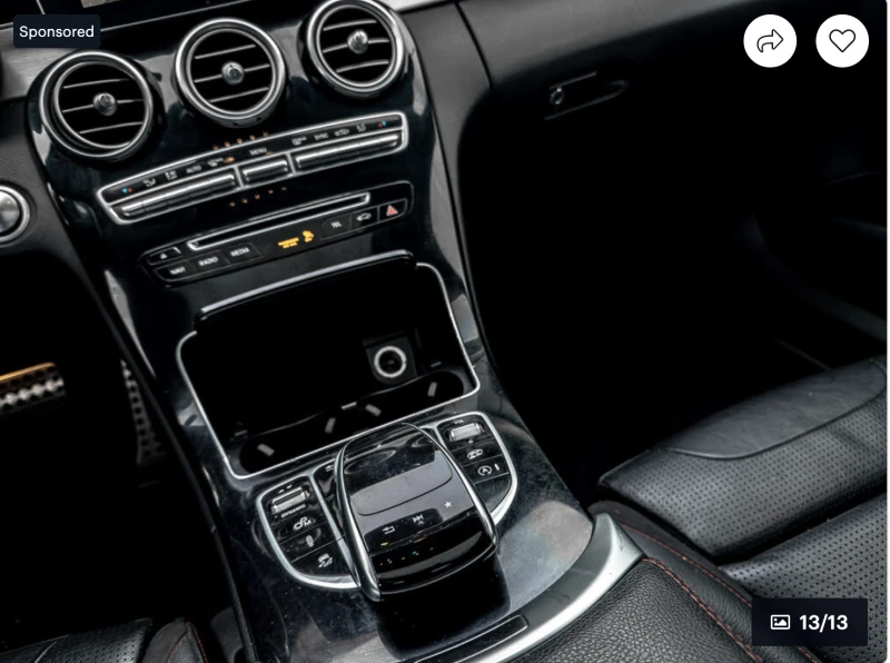 Mercedes-Benz C 43 AMG 4MATIC* BURMESTER* LANE* ASSIST* 360КАМЕРА* , снимка 8 - Автомобили и джипове - 52791276