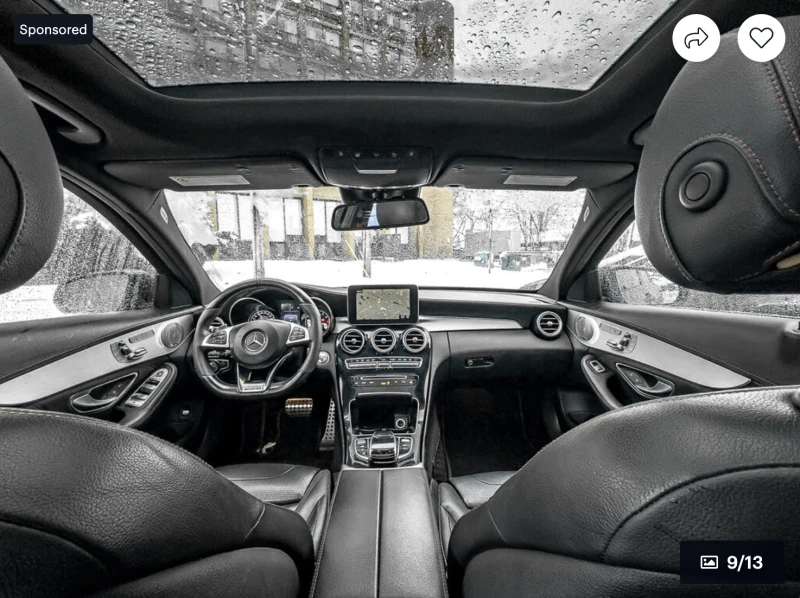 Mercedes-Benz C 43 AMG 4MATIC* BURMESTER* LANE* ASSIST* 360КАМЕРА* , снимка 4 - Автомобили и джипове - 52791276