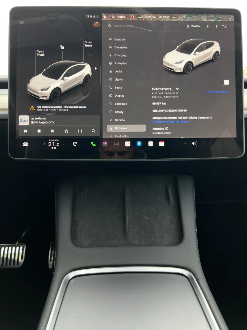 Tesla Model Y Long Range Dual AWD, снимка 15 - Автомобили и джипове - 52640949