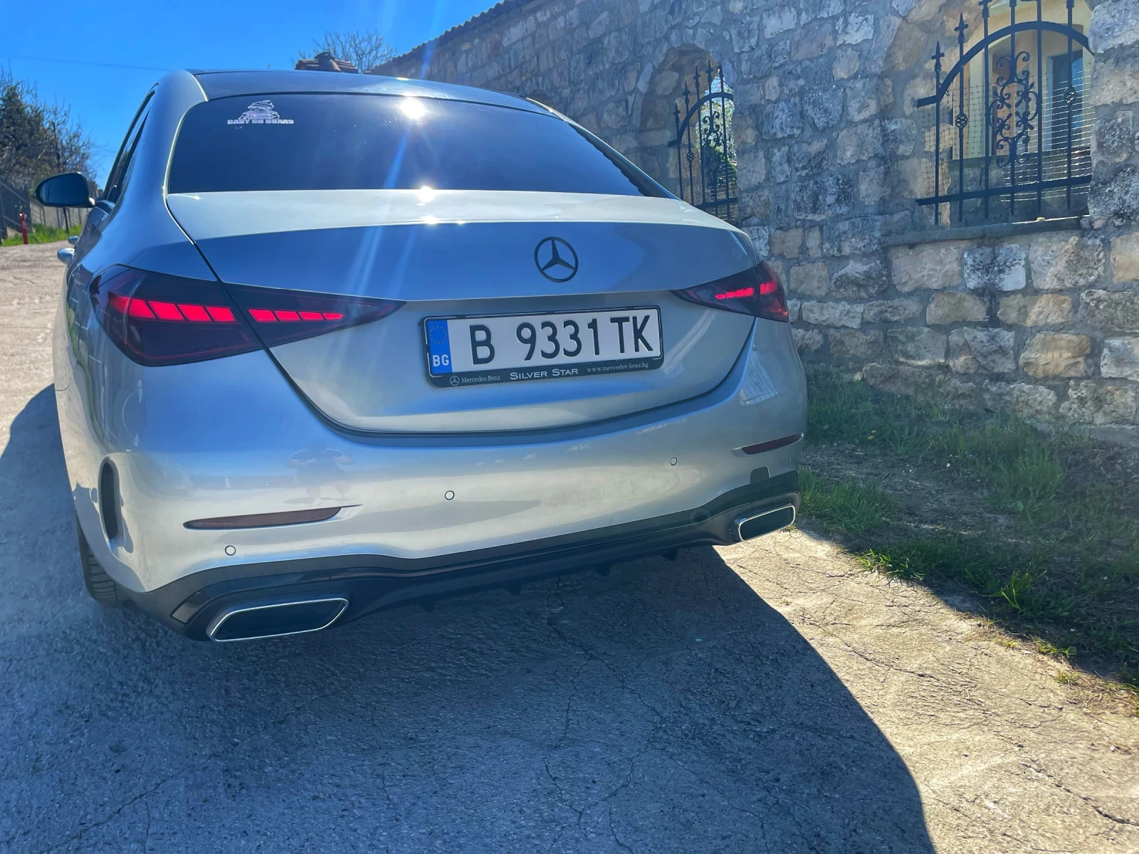 Mercedes-Benz C 300 AMG Line, 2022г., 60 000km Силвър стар Варна, снимка 4 - Автомобили и джипове - 54301909