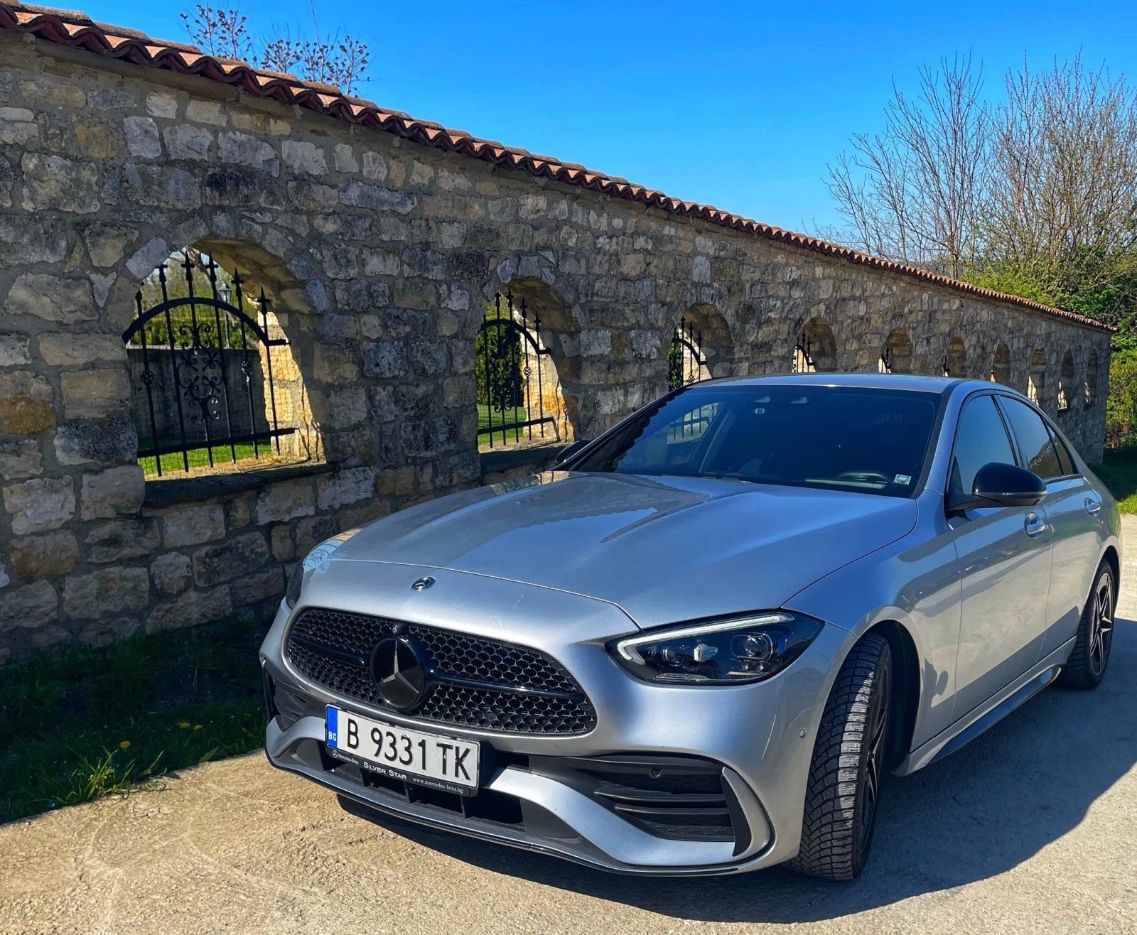 Mercedes-Benz C 300 AMG Line, 2022г., 60 000km Силвър стар Варна