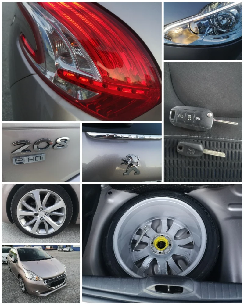 Peugeot 208 1.6 E HDI LED-NAVI, снимка 15 - Автомобили и джипове - 48384763