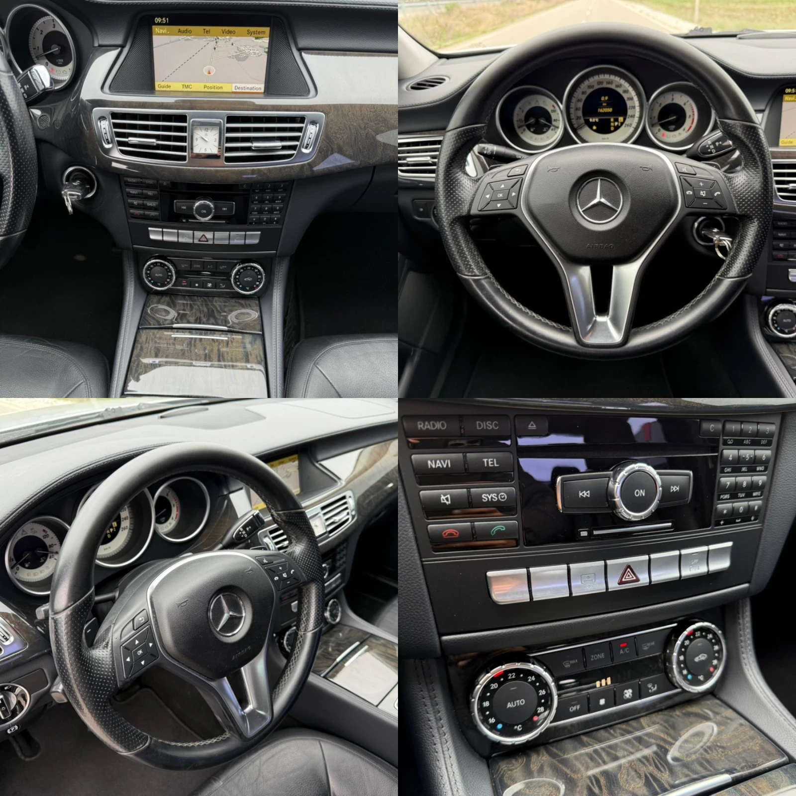 Mercedes-Benz CLS 350 CDI / LED / KOJA / NAVI / CAMERA /XENON 162 000km , снимка 14 - Автомобили и джипове - 53710759