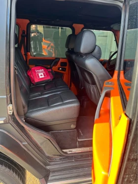 Mercedes-Benz G 500 * G55* MATTE BLACK* ПОДГРЕВ* ORANGE INTERIOR* , снимка 13