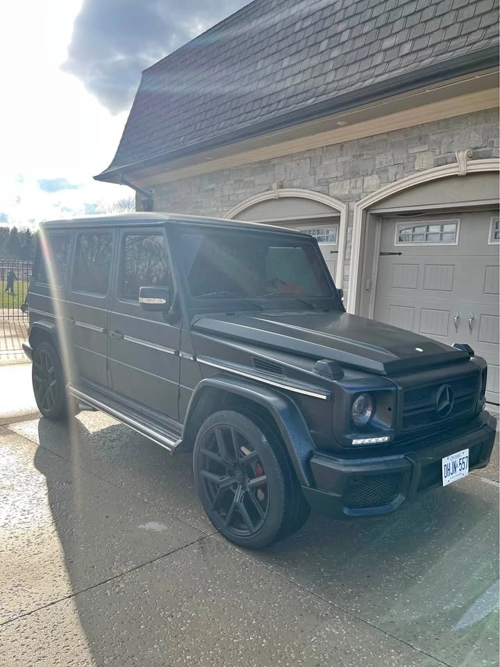Mercedes-Benz G 500 * G55* MATTE BLACK* ПОДГРЕВ* ORANGE INTERIOR* , снимка 3 - Автомобили и джипове - 54142501