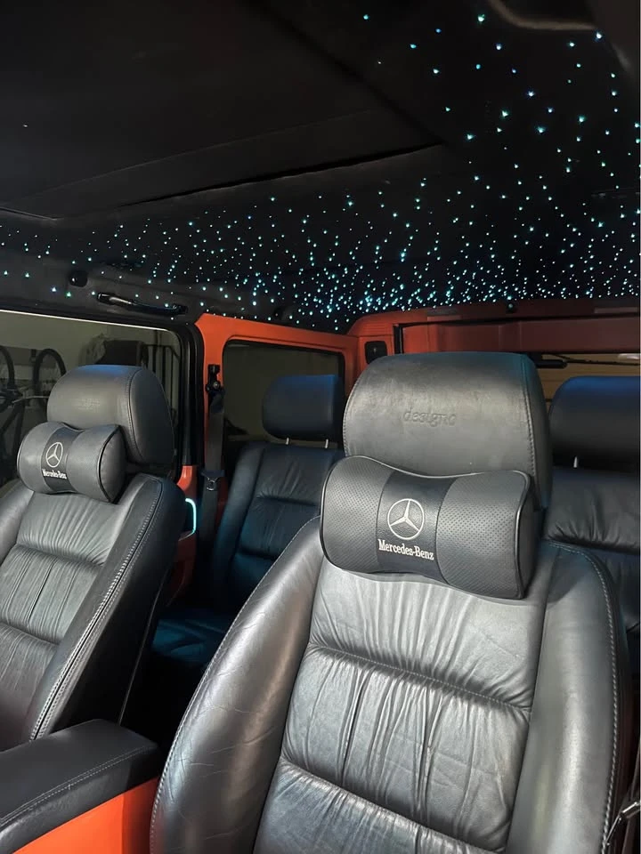 Mercedes-Benz G 500 * G55* MATTE BLACK* ПОДГРЕВ* ORANGE INTERIOR* , снимка 6 - Автомобили и джипове - 54142501