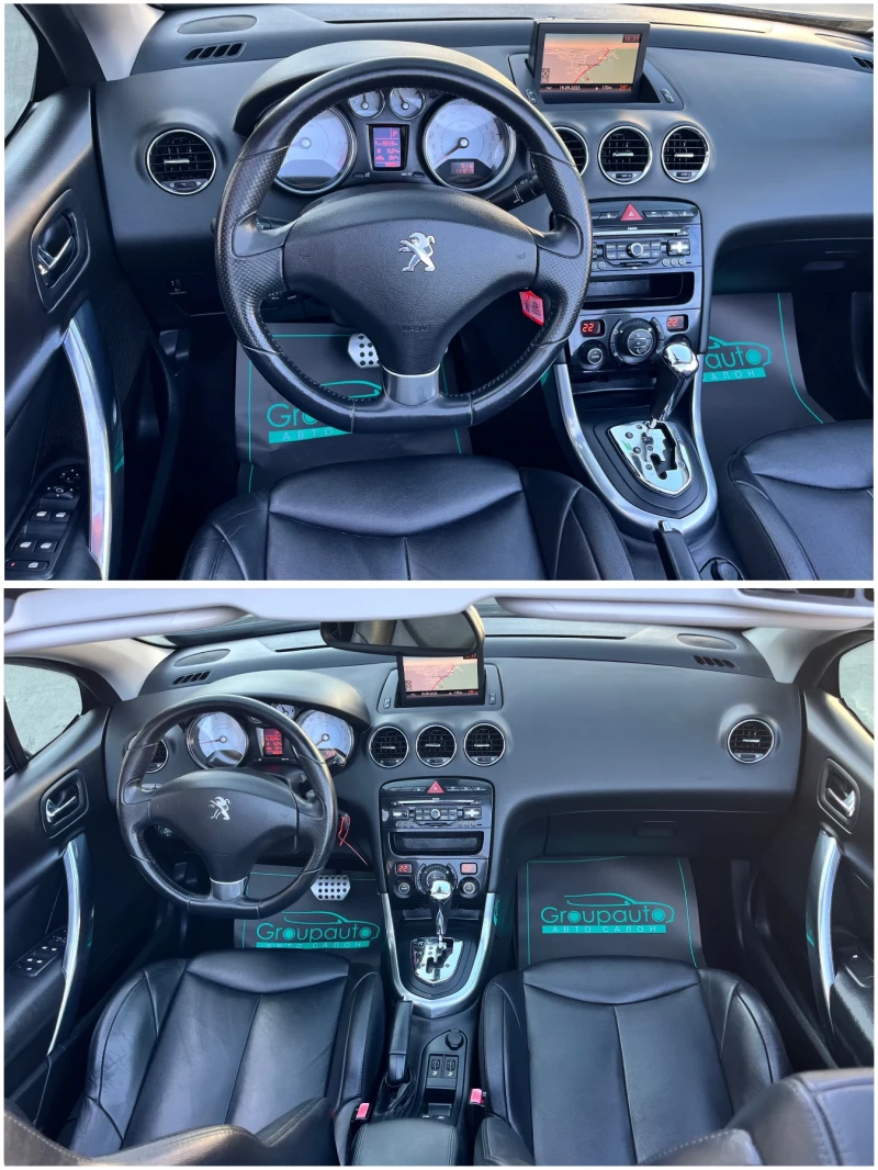 Peugeot 308 1, 6i-150k.c/111000kм/АВТОМАТИК/НАВИГАЦИЯ/КОЖА/ТОП, снимка 10 - Автомобили и джипове - 51800972