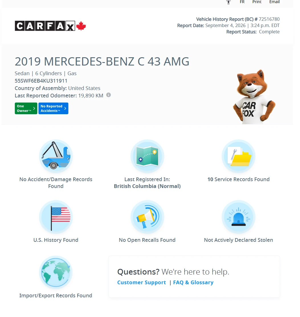 Mercedes-Benz C 43 AMG CARFAX ������� | 2019 | 25 835 �� | Mobile.bg � ����������� 14