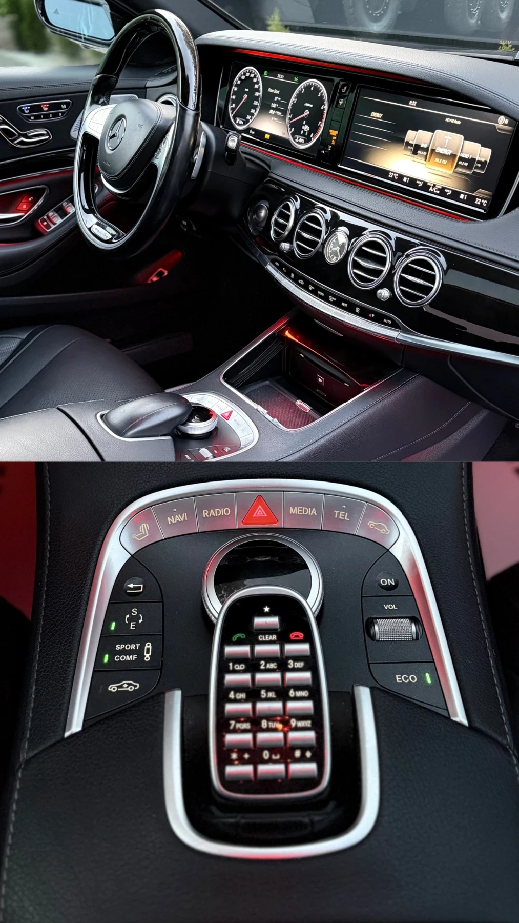 Mercedes-Benz S 550 4-MATIC| LONG| BURMESTER| PANO| 360| FULL| ������ | Mobile.bg � ����������� 12
