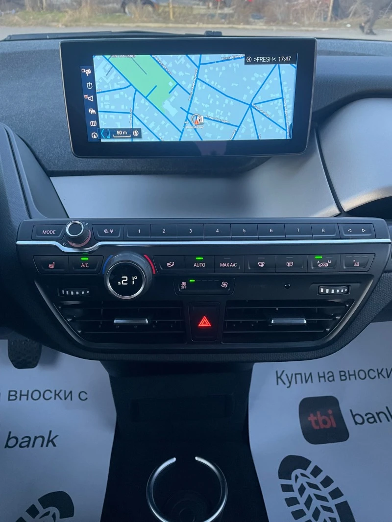 BMW i3 120Ah/Термопомпа/Голяма Навигация/Камера/Led/, снимка 13 - Автомобили и джипове - 44167480