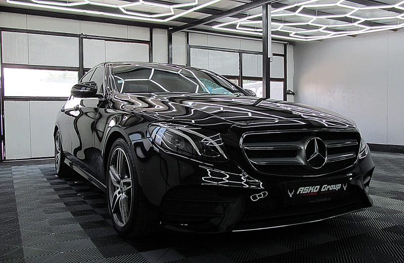 Mercedes-Benz E 220 4-MATIK/AMG/PANORAMA/360/KeylessGo/СОБСТВЕН ЛИЗИНГ, снимка 3 - Автомобили и джипове - 53181197