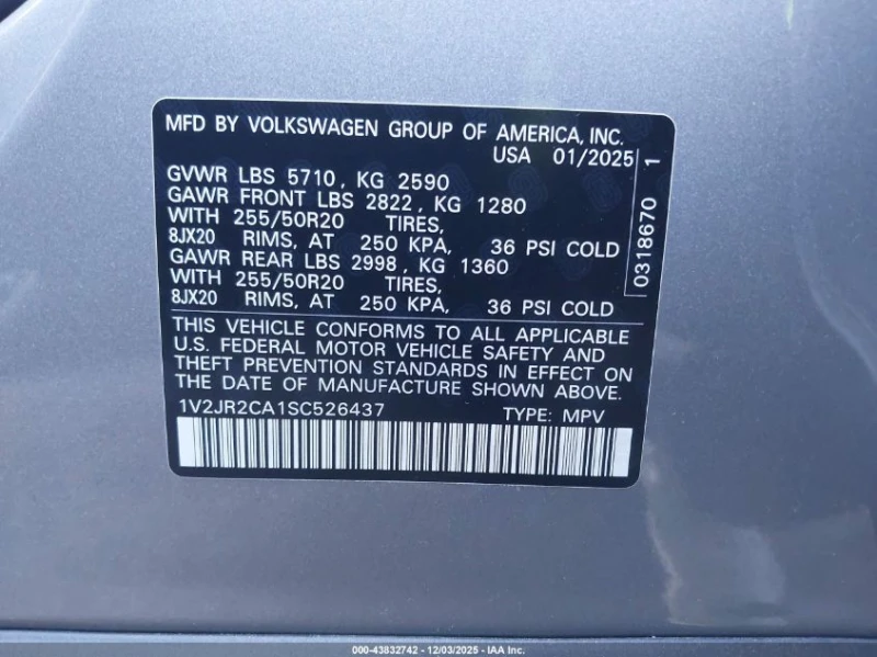 VW Atlas 2l Volkswagen 2.0T Se W/Technology, снимка 9 - Автомобили и джипове - 53583421