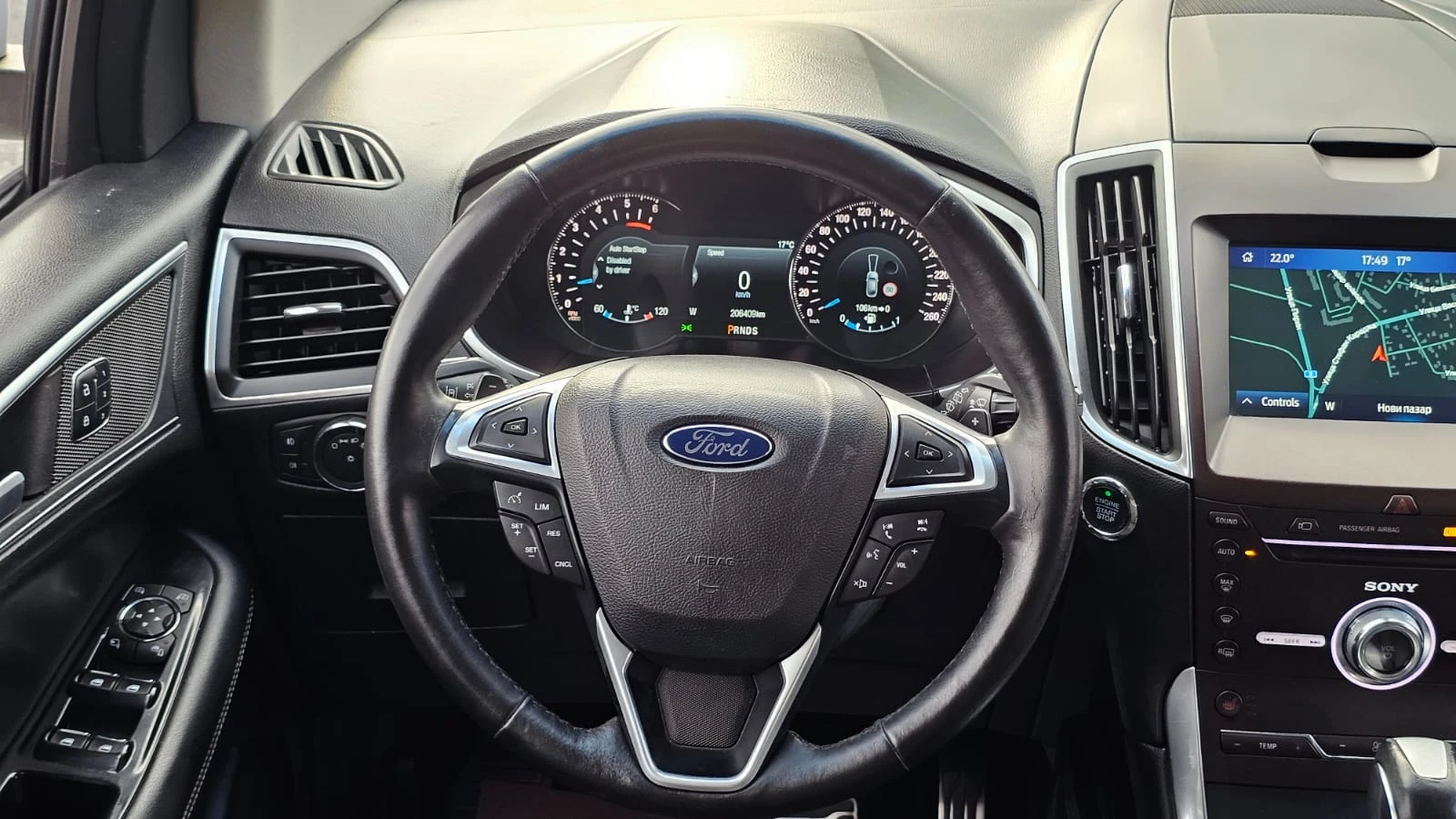 Ford Edge ST-Line 2.0TDCi 4x4 AUTO IT-ИСТОРИЯ-ТОП СЪСТ-ЛИЗИН, снимка 9 - Автомобили и джипове - 56216044