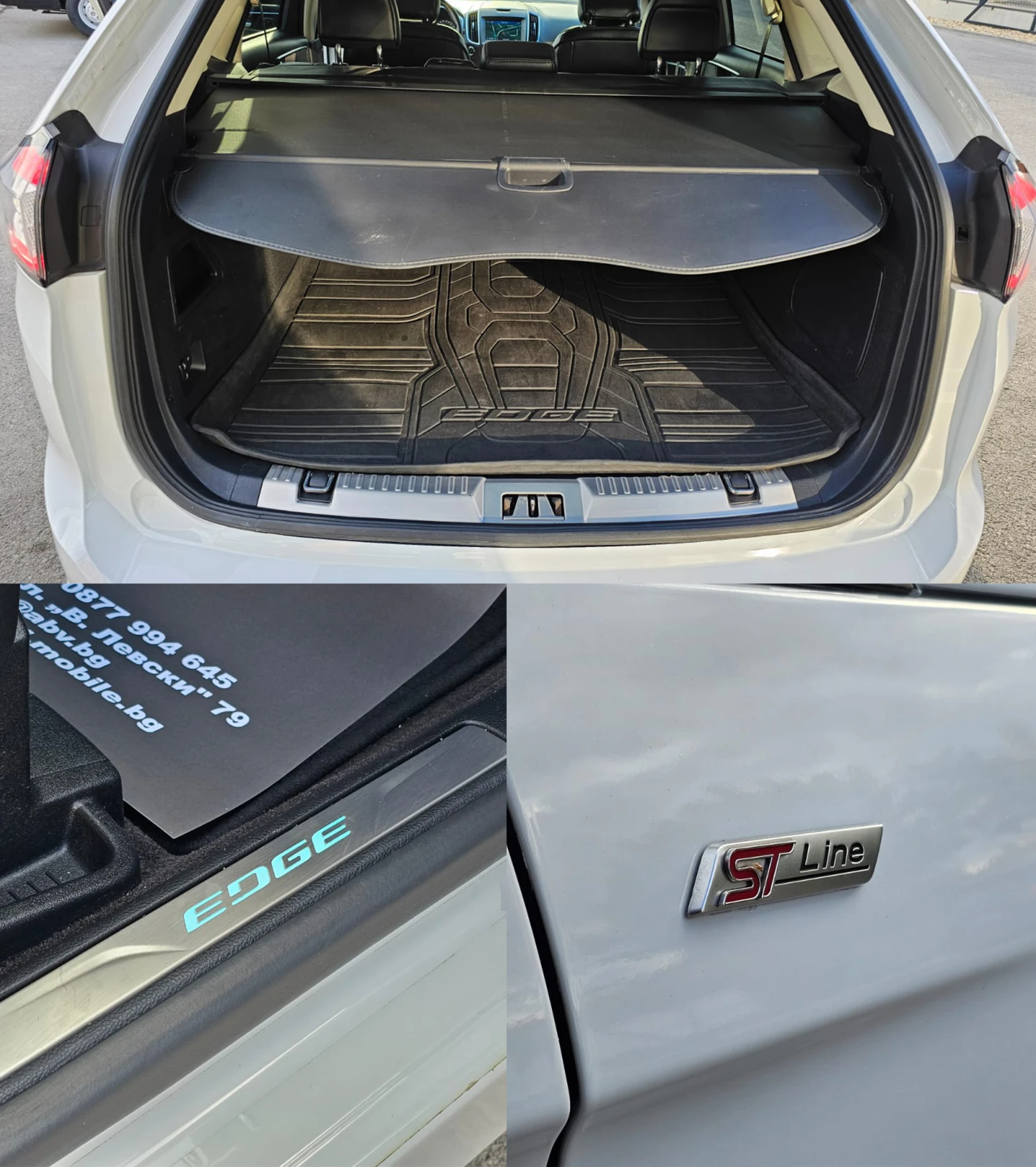 Ford Edge ST-Line 2.0TDCi 4x4 AUTO IT-ИСТОРИЯ-ТОП СЪСТ-ЛИЗИН, снимка 15 - Автомобили и джипове - 56216044