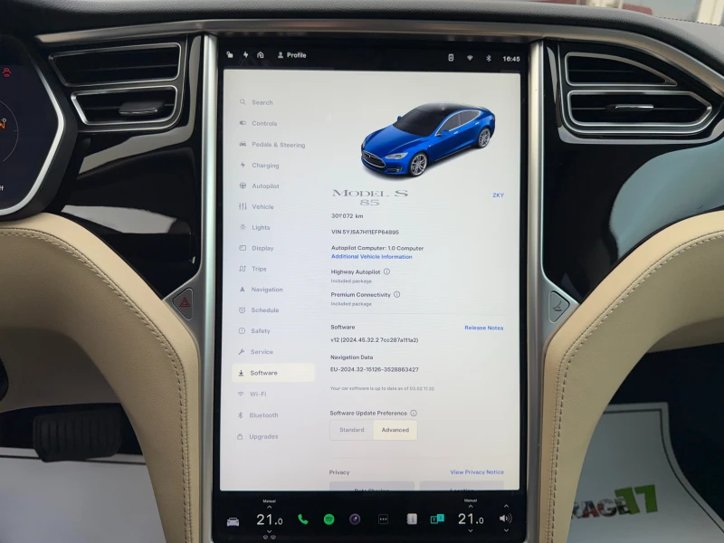 Tesla Model S 85* EU* FreeSuperCharger* CCS* FSD, снимка 15 - Автомобили и джипове - 48948364