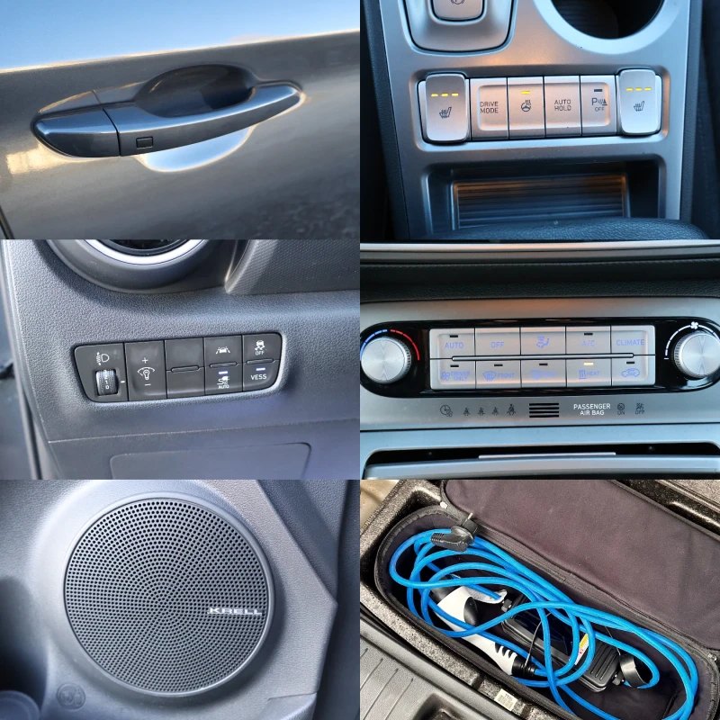 Hyundai Kona 39.2KWh, 88700KM, BLUE-DRIVE, KRELL, KEYLESS, снимка 16 - Автомобили и джипове - 52929339