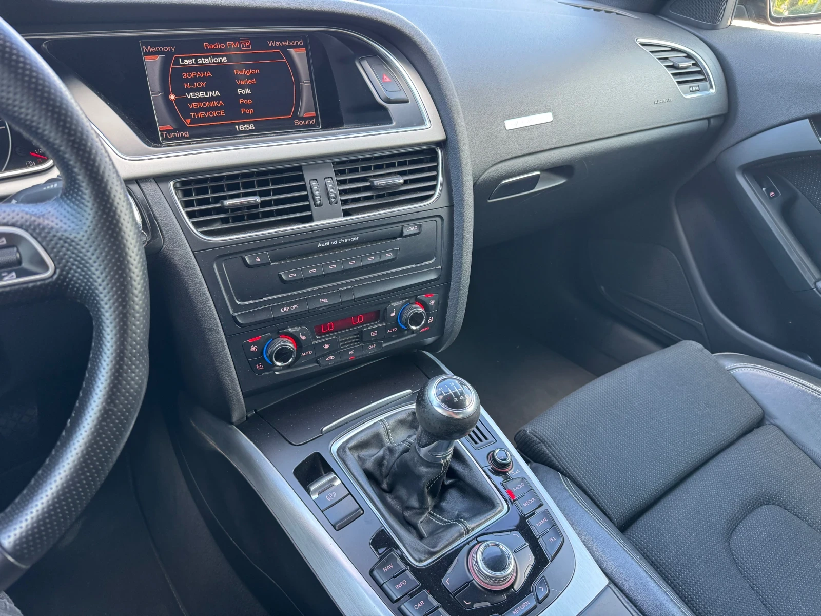 Audi A5 3.2 FSI 4x4 20-ЦОЛА S-LINE РЕАЛНИ КИЛОМЕТРИ РЪЧКА, снимка 8 - Автомобили и джипове - 54444688