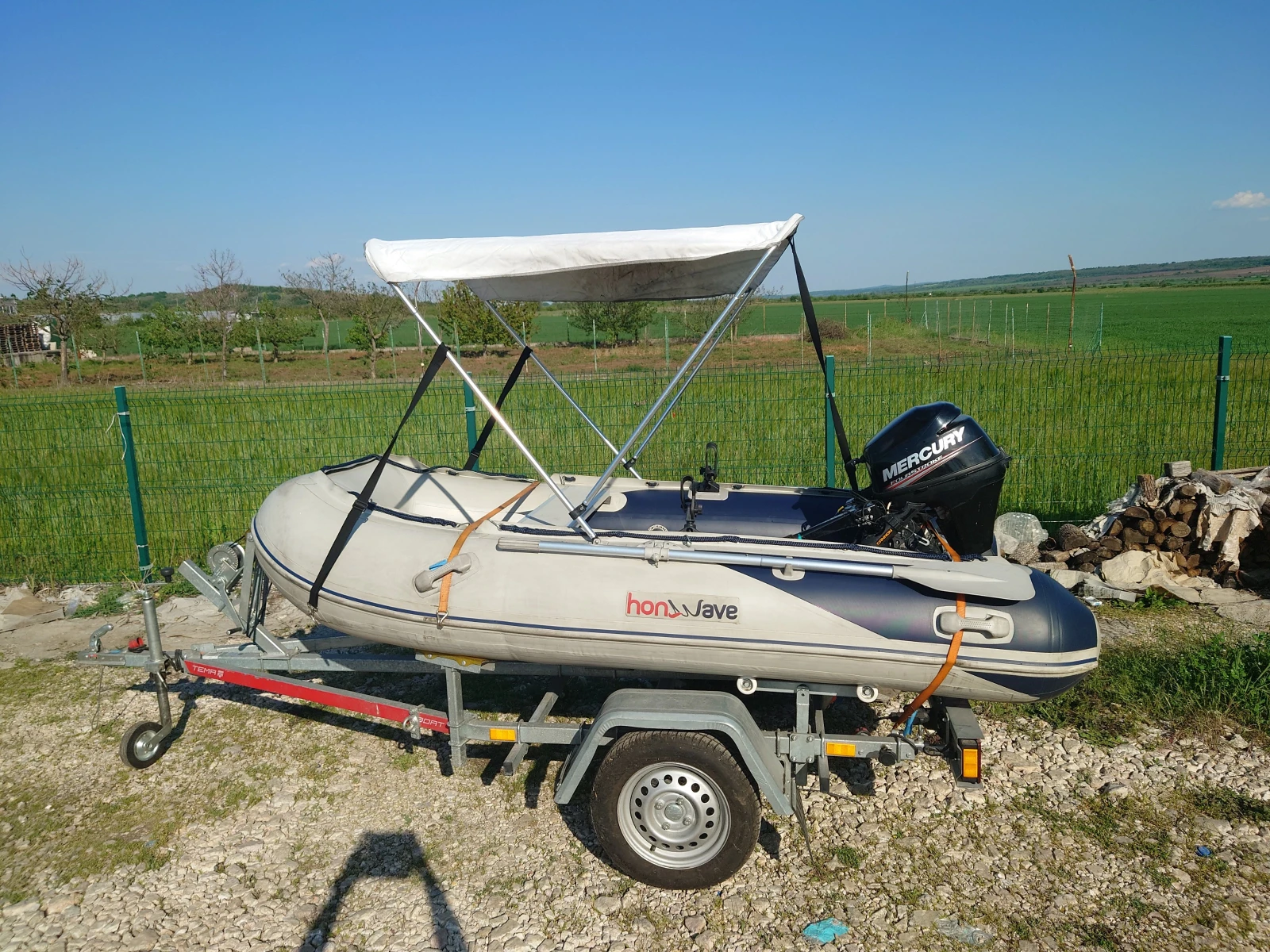 Надуваема лодка Honda Marine, снимка 2 - Воден транспорт - 54444446