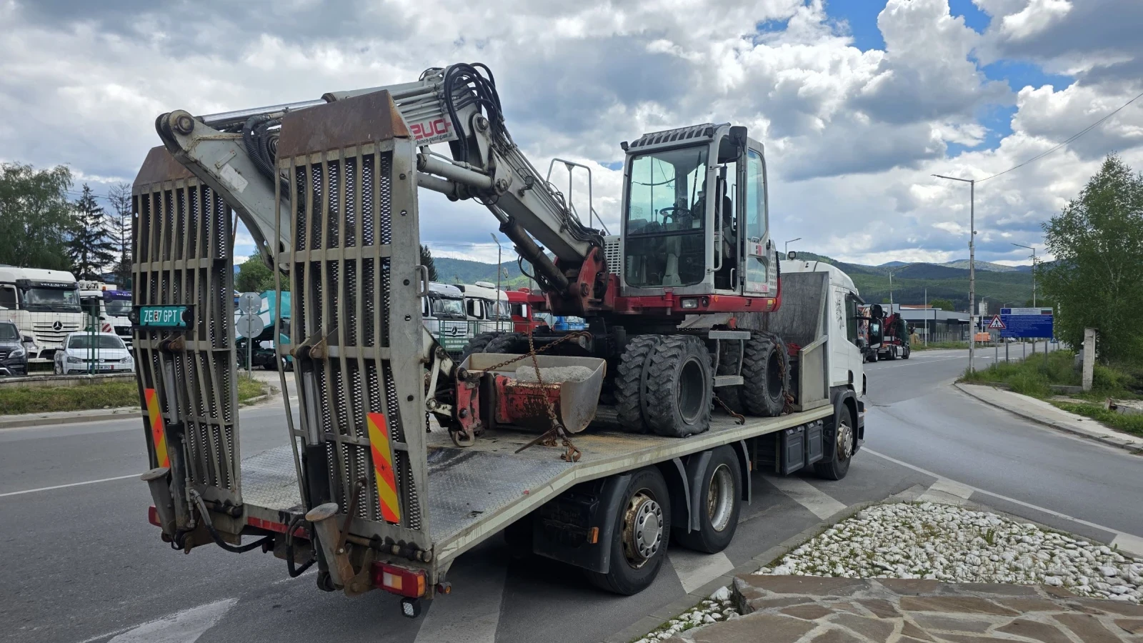 Scania P 400 EURO 5 6X2 За превоз на багери, снимка 4 - Камиони - 54566739