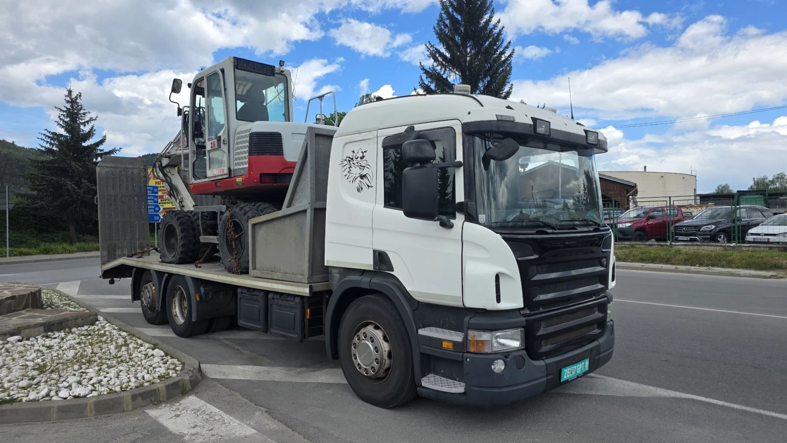 Scania P 400 EURO 5 6X2 За превоз на багери, снимка 2 - Камиони - 54566739