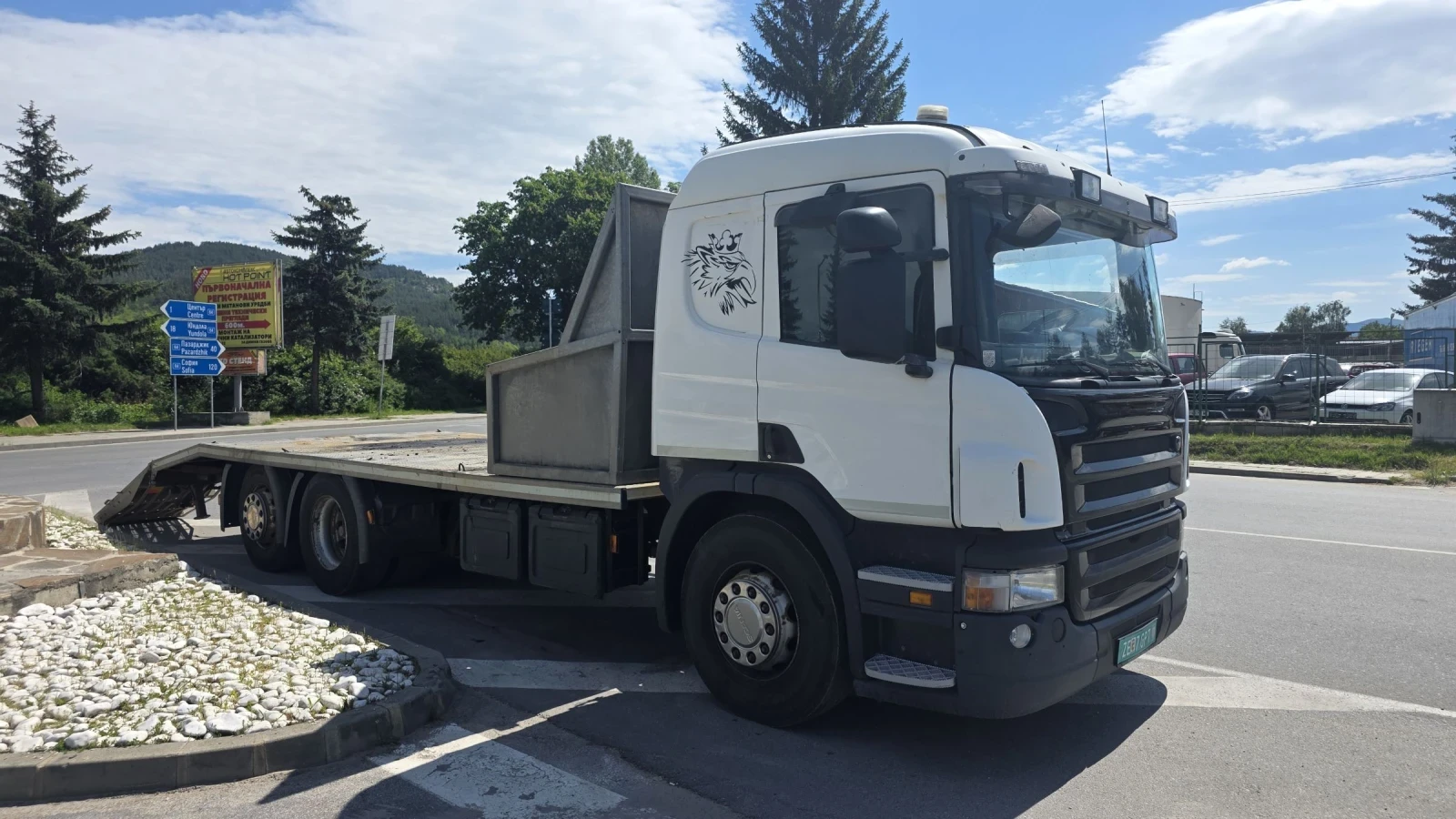 Scania P 400 EURO 5 6X2 За превоз на багери, снимка 2 - Камиони - 54566739