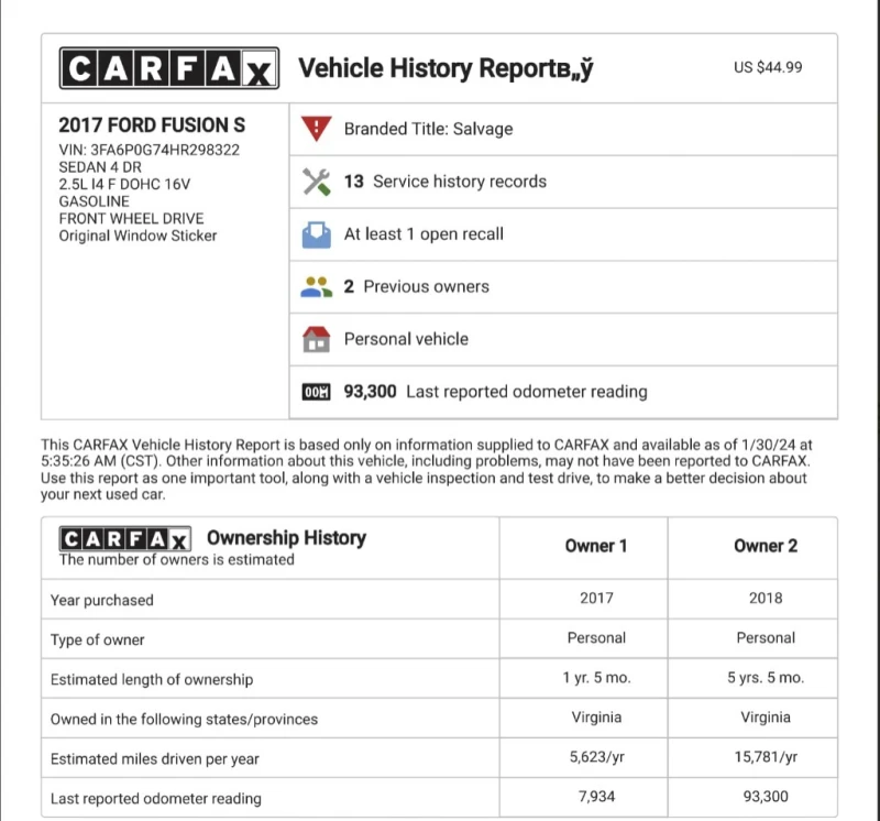 Ford Mondeo Fusion USA Facelift - ГАРАНЦИЯ, снимка 10 - Автомобили и джипове - 47233822