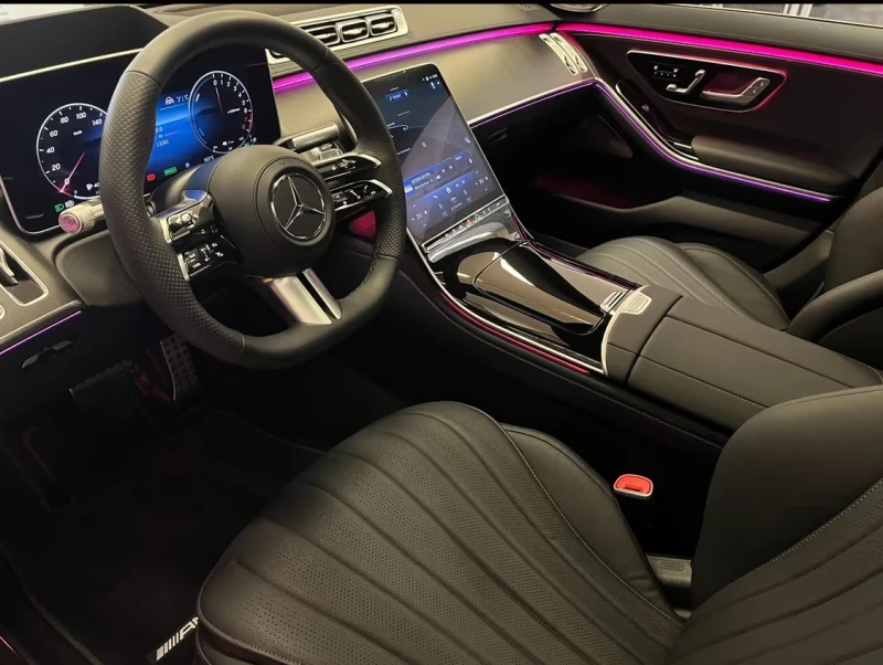 Mercedes-Benz S 580 AMG-LINE/510HP/PANO/HUD/BURM/MASSAGE/MEMO/360/278g, снимка 5 - Автомобили и джипове - 51614829