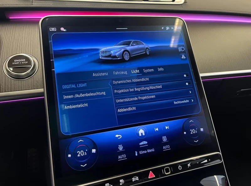 Mercedes-Benz S 580 AMG-LINE/510HP/PANO/HUD/BURM/MASSAGE/MEMO/360/278g, снимка 6 - Автомобили и джипове - 51614829