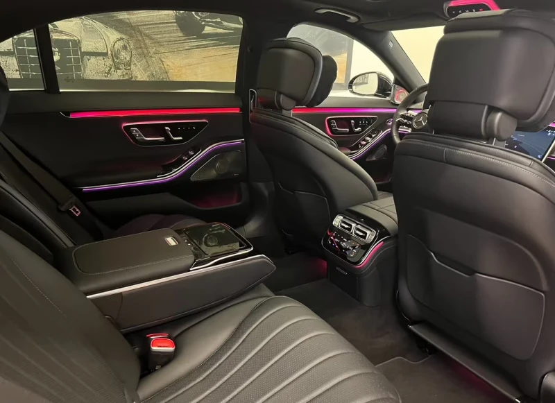 Mercedes-Benz S 580 AMG-LINE/510HP/PANO/HUD/BURM/MASSAGE/MEMO/360/278g, снимка 14 - Автомобили и джипове - 51614829
