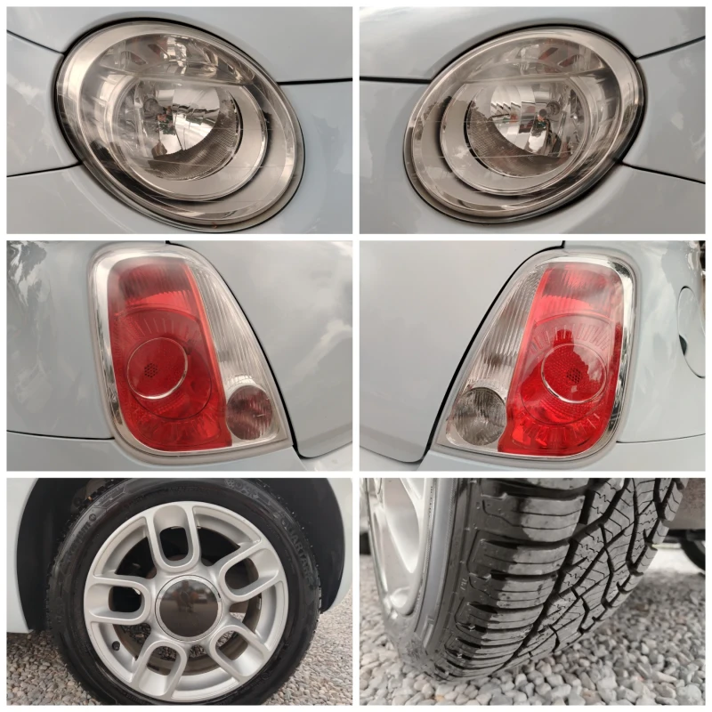 Fiat 500 1.2i-70к.с/КЛИМАТИК/RECARO!!! , снимка 14 - Автомобили и джипове - 51459281