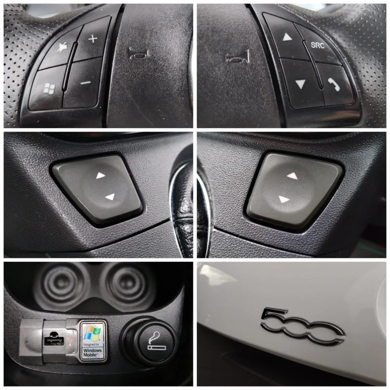 Fiat 500 1.2i-70к.с/КЛИМАТИК/RECARO!!! , снимка 12 - Автомобили и джипове - 51459281