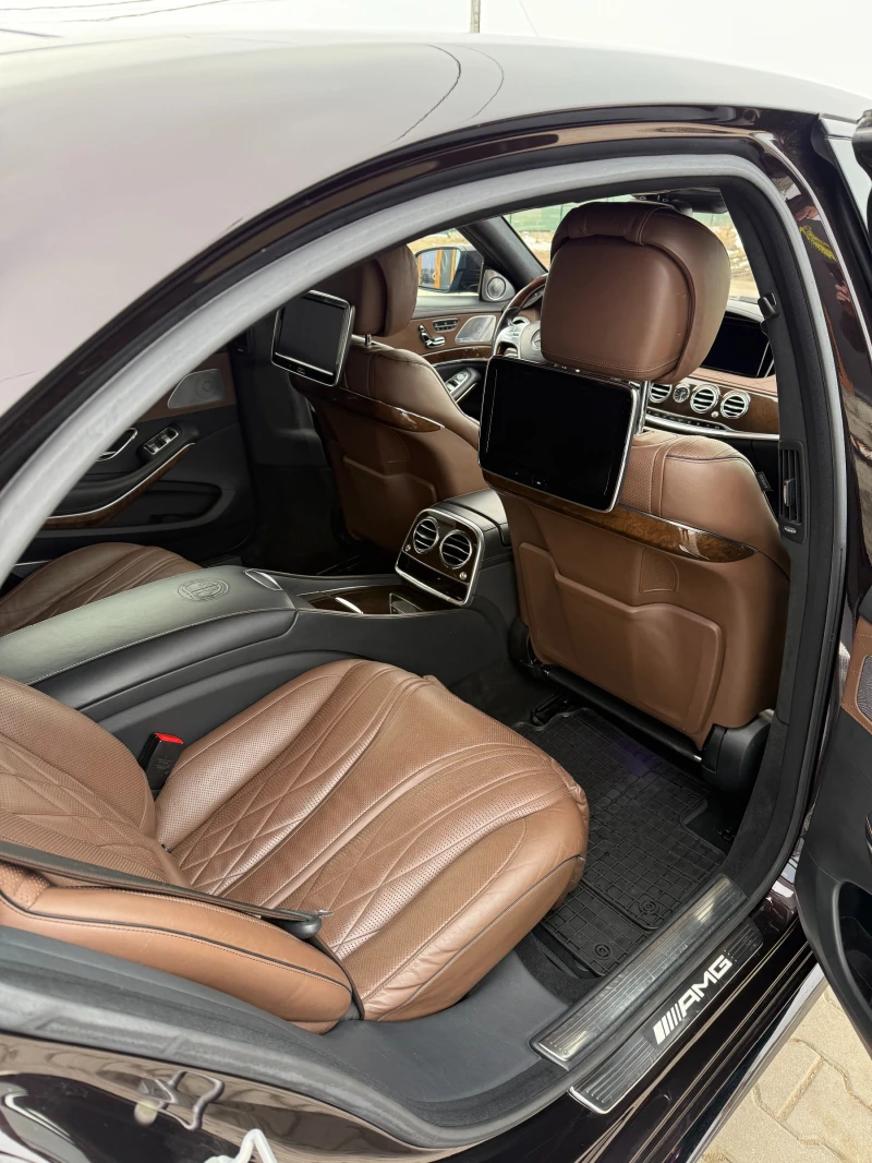 Mercedes-Benz S 63 AMG CERAMIC LONG 4MATIC DISTRONIC PLUS 3D BUR 2 TV, снимка 7 - Автомобили и джипове - 52498790