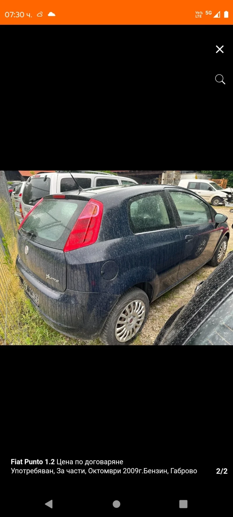 Fiat Punto Punto, снимка 1 - Автомобили и джипове - 41316999