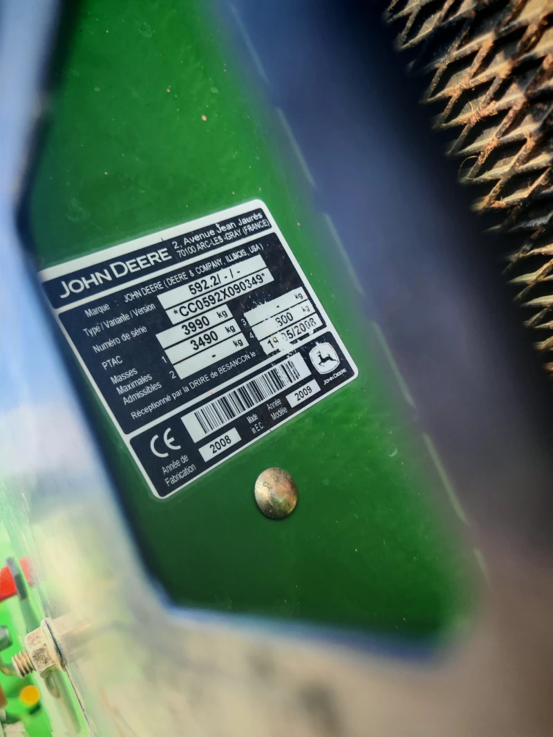 Балировачка John Deere 592, снимка 5 - Селскостопанска техника - 51055099