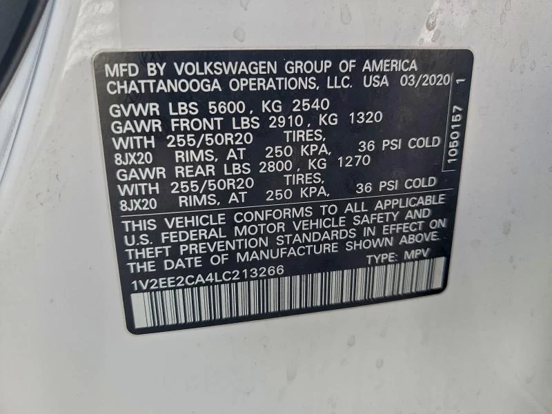 VW Atlas 3.6L 6 Front-wheel Drive - изображение 6