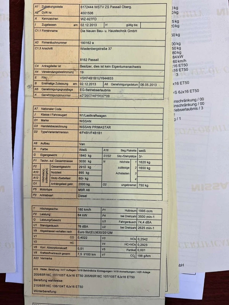 Nissan Primastar 2.0 Cdi Дълга база, налични два броя, снимка 13 - Бусове и автобуси - 42314588