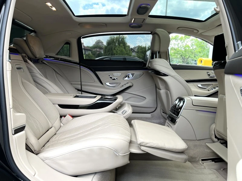 Mercedes-Benz S 560 MAYBACH/ 4M/EXCLUSIV/ BURM 3D/PANO/HEAD UP/360/TV/, снимка 14 - Автомобили и джипове - 45980653