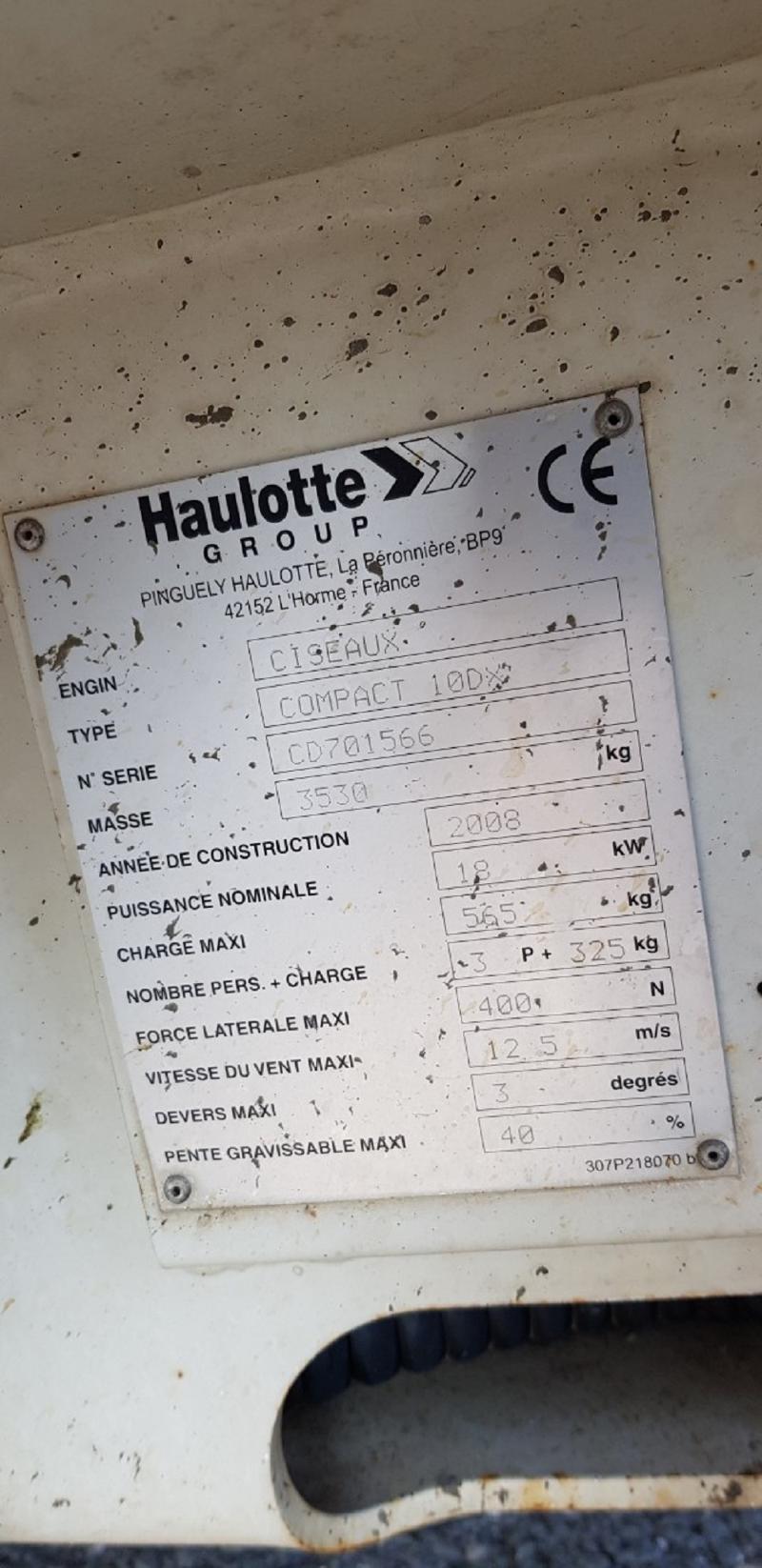 Автовишка Друга марка Haulotte Compact 10DX  4x4, снимка 15 - Индустриална техника - 24936822