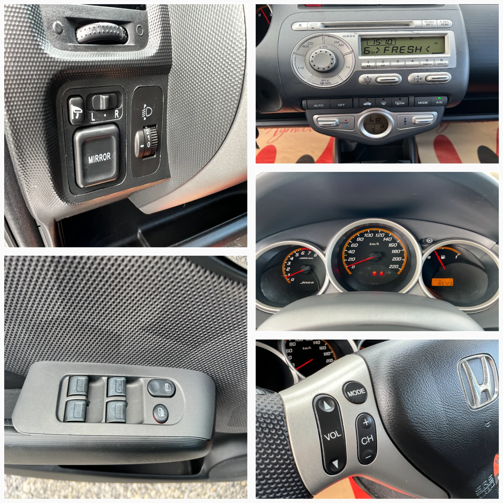 Honda Jazz 1.4i Фейслифт/ТОП СЪСТОЯНИЕ/Серв. история/165723км, снимка 16 - Автомобили и джипове - 53988243