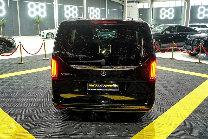 Mercedes-Benz V 300 D 7+ 1 LONG FULL AMG LINE BURMEISTER ЛИЗИНГ 100%, снимка 8 - Бусове и автобуси - 52705532