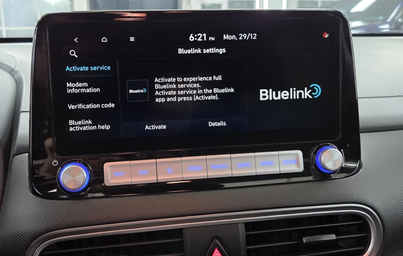 Hyundai Kona 64KWh/Premium/12.2020/SOH100/BlueLink, снимка 14 - Автомобили и джипове - 52930848