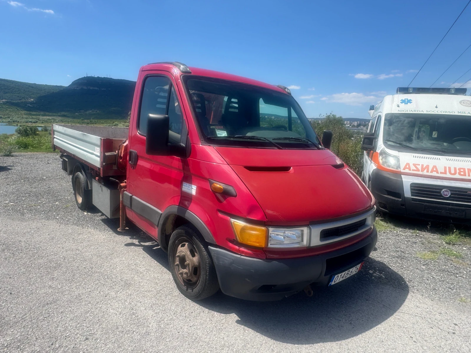 Iveco 35c11 Самосвал с кран