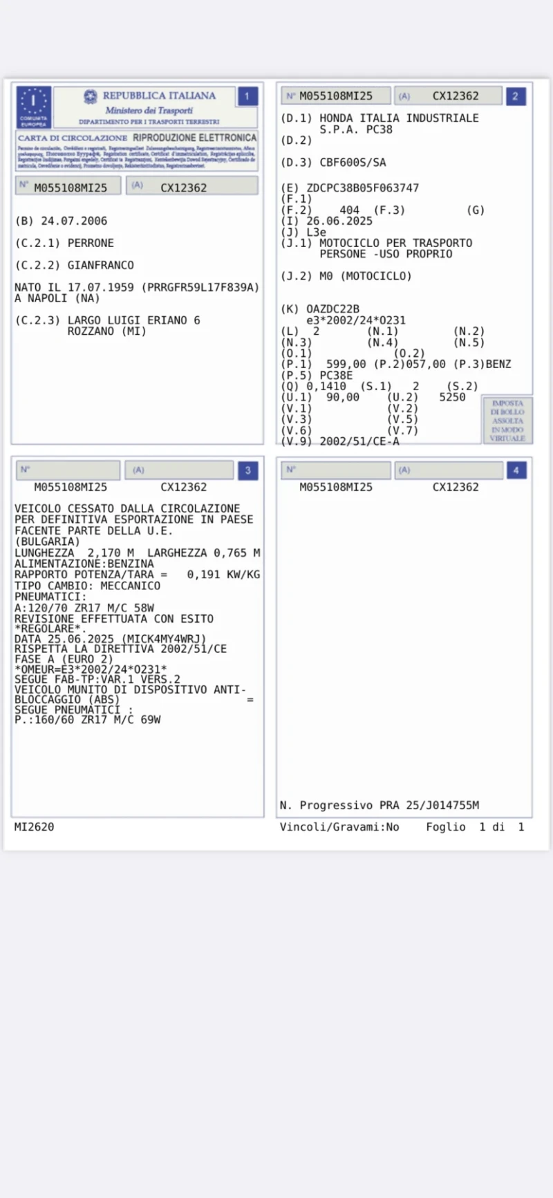 Honda Cbf 600 ABS , снимка 10 - Мотоциклети и мототехника - 51643900