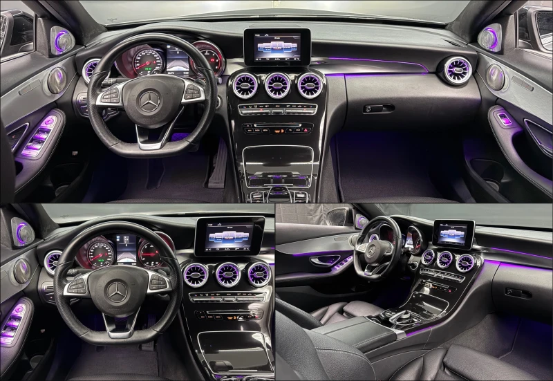 Mercedes-Benz C 220 cdi/ 9G-tronic/AMG Line/Navi/Multi Beam/ Koжа, снимка 7 - Автомобили и джипове - 49943132