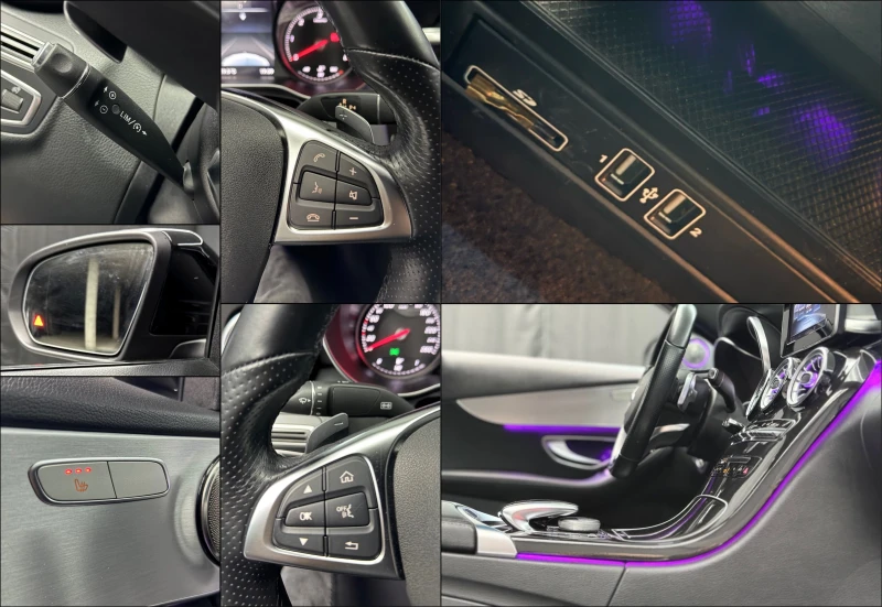 Mercedes-Benz C 220 cdi/ 9G-tronic/AMG Line/Navi/Multi Beam/ Koжа, снимка 11 - Автомобили и джипове - 49943132