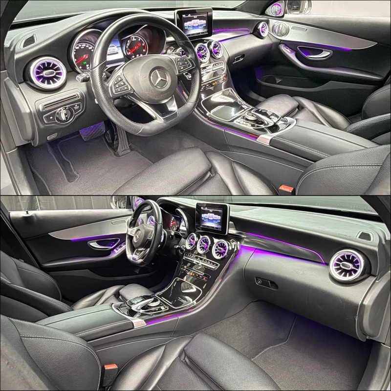 Mercedes-Benz C 220 cdi/ 9G-tronic/AMG Line/Navi/Multi Beam/ Koжа, снимка 6 - Автомобили и джипове - 49943132