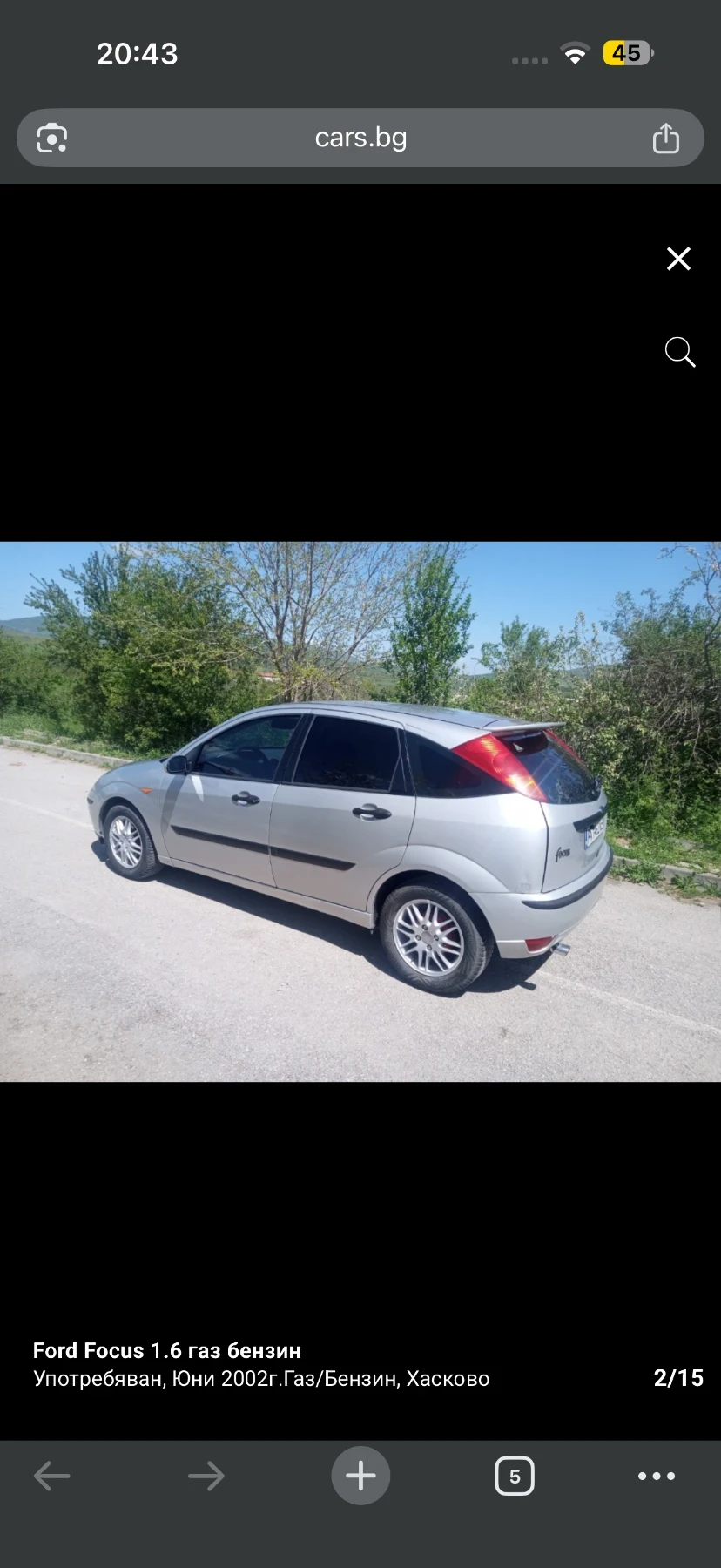 Ford Focus Ford Focus 1.6 GAS, снимка 2 - Автомобили и джипове - 54335240