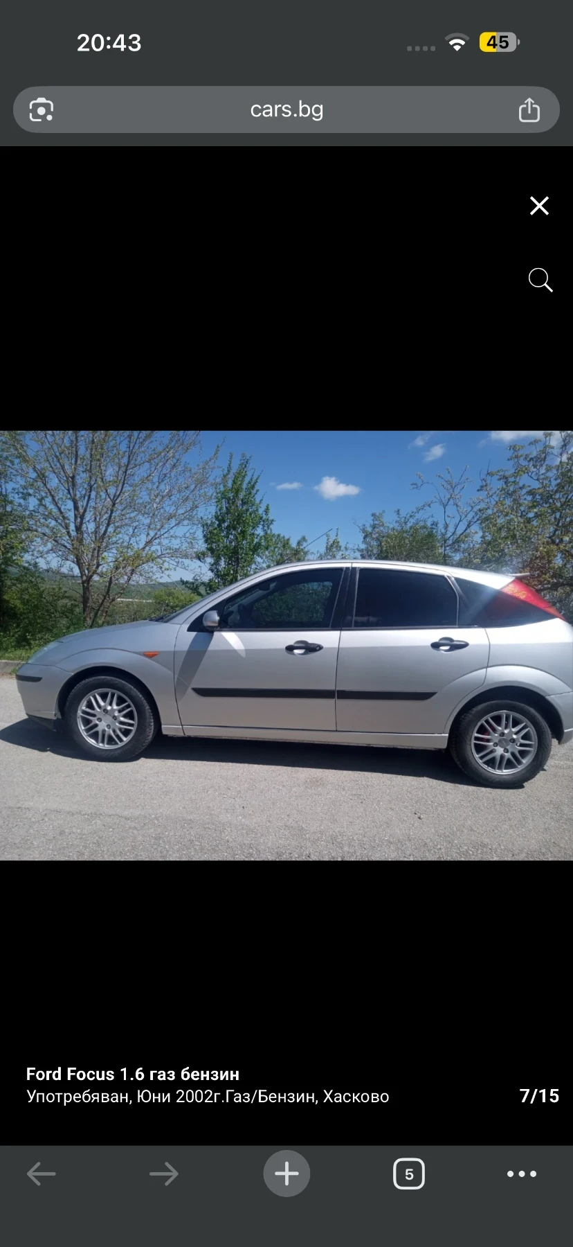 Ford Focus Ford Focus 1.6 GAS, снимка 7 - Автомобили и джипове - 54335240